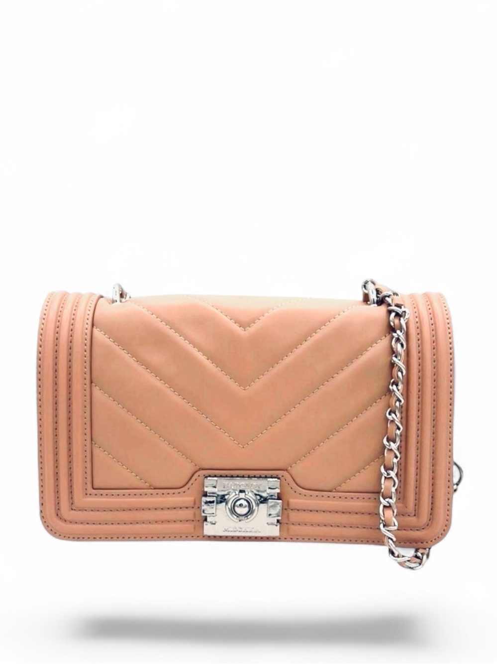 BADGLEY MISCHKA Quilted Pale Pink X-body Bag - NWT